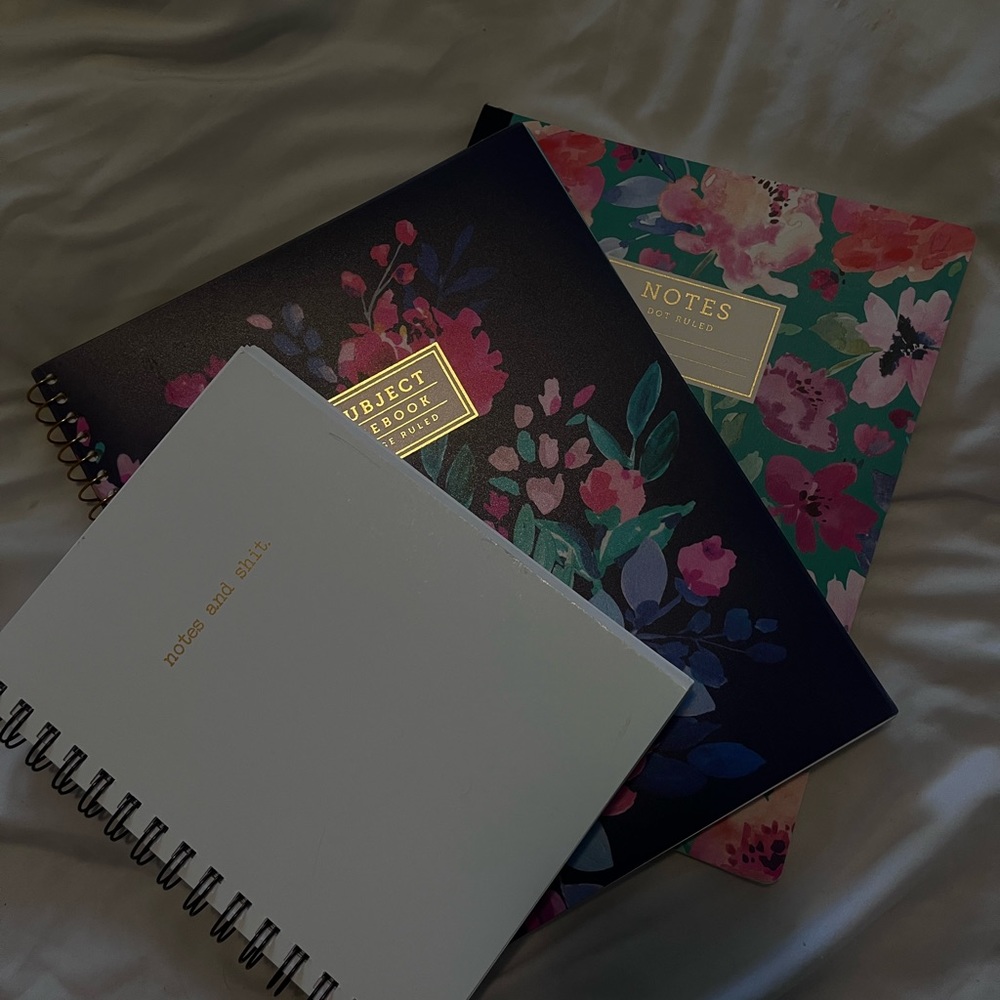 3 notebooks